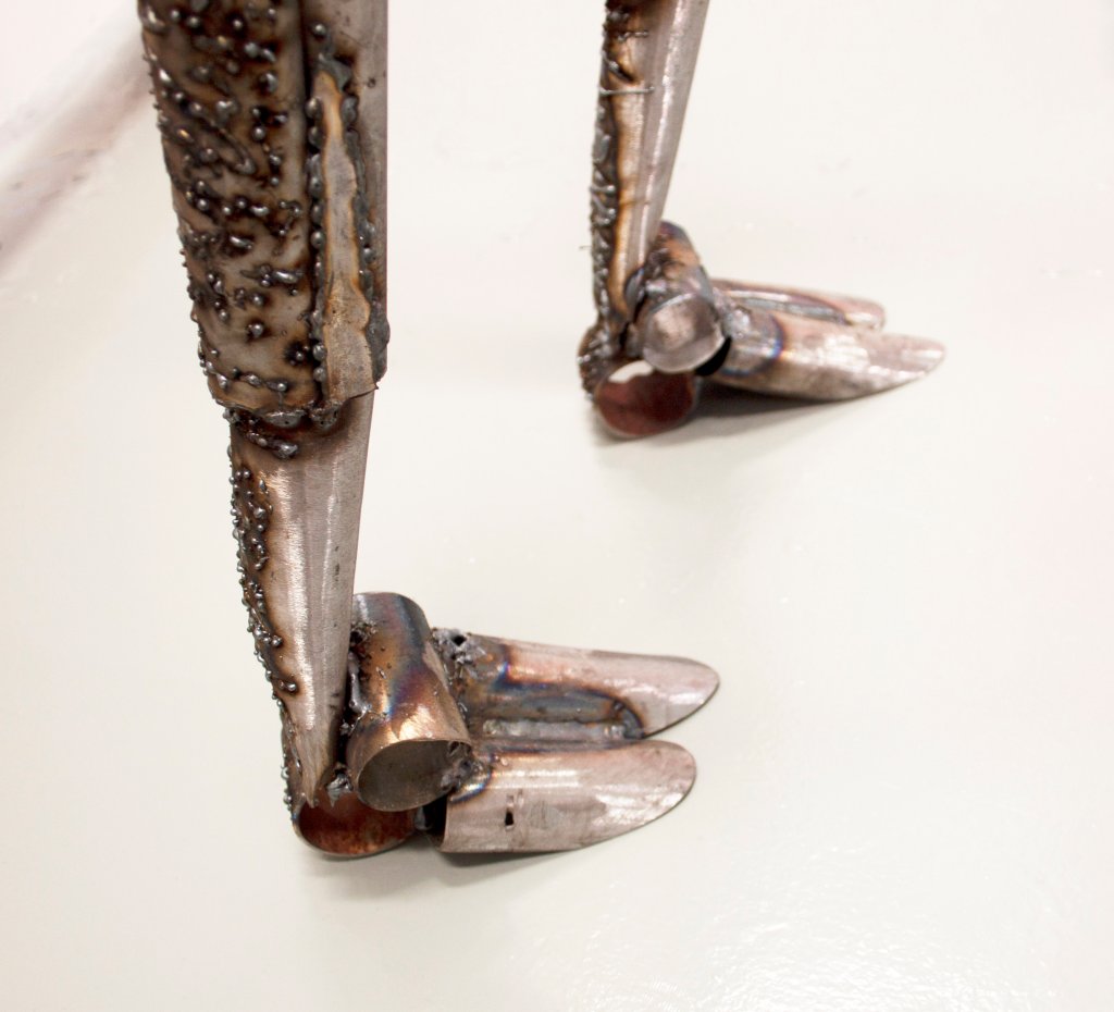 Ostrich Triptych / 2022 / steel / Mina Stokke