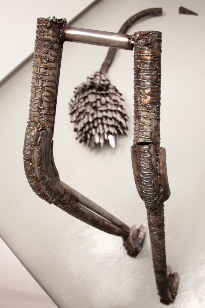 Ostrich Triptych / 2022 / steel / Mina Stokke
