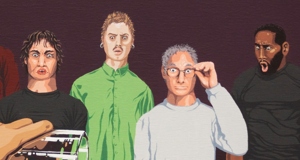 Cocktail / 2023 / acrylic paint on canvas / 90 x 140 cm / Mina Stokke