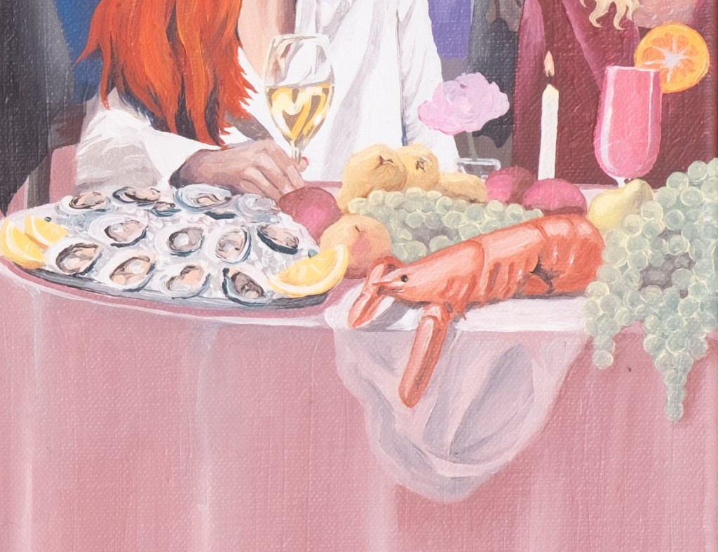 Grand Celebration - Ocean Dream / 2025 / oil paint on canvas / 40 x 50 cm / Mina Stokke