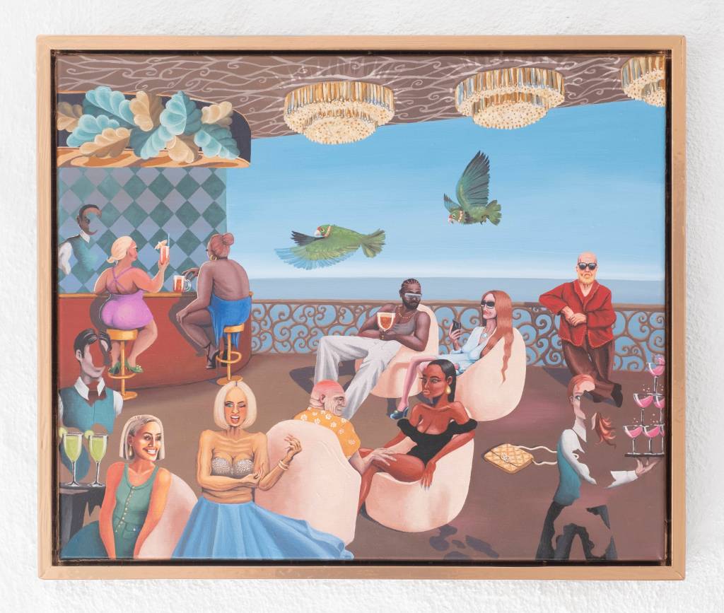 Leisure World - Ocean Dream / 2025 / oil paint on canvas / 40 x 50 cm / Mina Stokke