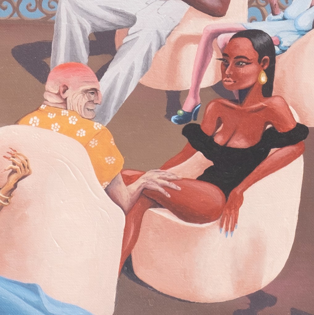 Leisure World - Ocean Dream / 2025 / oil paint on canvas / 40 x 50 cm / Mina Stokke